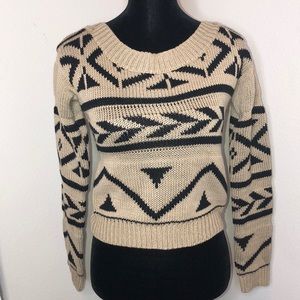 Tan & Black Sweater